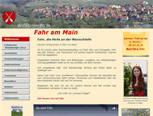Tablet Screenshot of fahr-am-main.de
